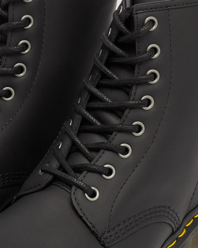 Black Men's Dr Martens 1460 DM's Wintergrip Lace Up Boots | CA 507MQZ